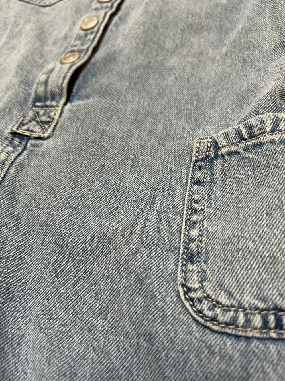 Girls Old Navy Kids Short Sleeve Denim Romper